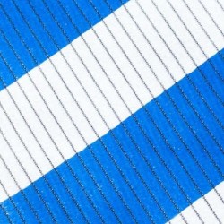 Malla de sombreo al 90% de ocultación en rollo de 2x100 metros en Color Bicolor Azul y Blanco.