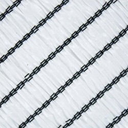 Malla de sombreo al 90% de ocultación en rollo de 2x100 metros en Color Blanco.
