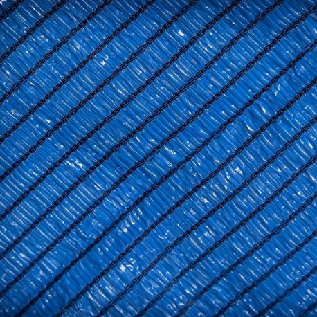 Malla de sombreo al 90% de ocultación en rollo de 1,5x100 metros en Color Azul.